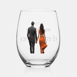 Humoristisch wijnglas wijnglas zonder voet