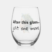 Humoristisch wijnglas wijnglas zonder voet (Voorkant)