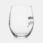 Humoristisch wijnglas wijnglas zonder voet (Rechts)