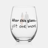 Humoristisch wijnglas wijnglas zonder voet (Voorkant)