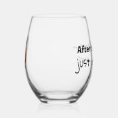 Humoristisch wijnglas wijnglas zonder voet (Rechts)