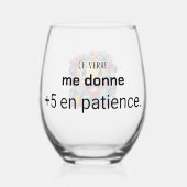 Humoristisch wijnglas wijnglas zonder voet (Voorkant)