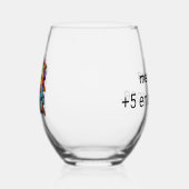 Humoristisch wijnglas wijnglas zonder voet (Rechts)