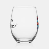 Humoristisch wijnglas wijnglas zonder voet (Links)