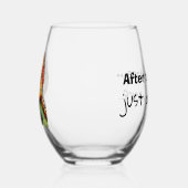 Humoristisch wijnglas wijnglas zonder voet (Rechts)