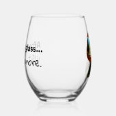 Humoristisch wijnglas wijnglas zonder voet (Links)