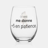 Humoristisch wijnglas wijnglas zonder voet (Voorkant)