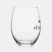 Humoristisch wijnglas wijnglas zonder voet (Rechts)