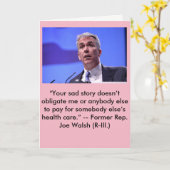 Humoristisch word goed Kaart (Gele Bloem)