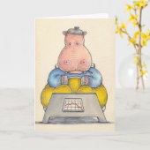 Humoristisch word goed Kaart (Gele Bloem)