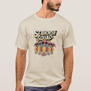 Humoristisch zeeleven: zeepaardjes Design T-shirt