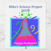 Humoristisch zelfgemaakt wijnlabel op maat wijn etiket (Enkel label)