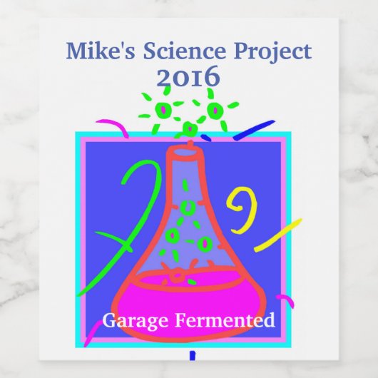 Humoristisch zelfgemaakt wijnlabel op maat wijn etiket (Enkel label)