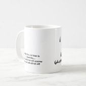 Humoristische 40e Verjaardag Mok (Voorkant links)