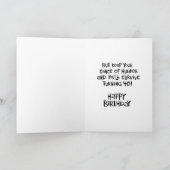 Humoristische 40ste verjaardag kaart (Binnen)