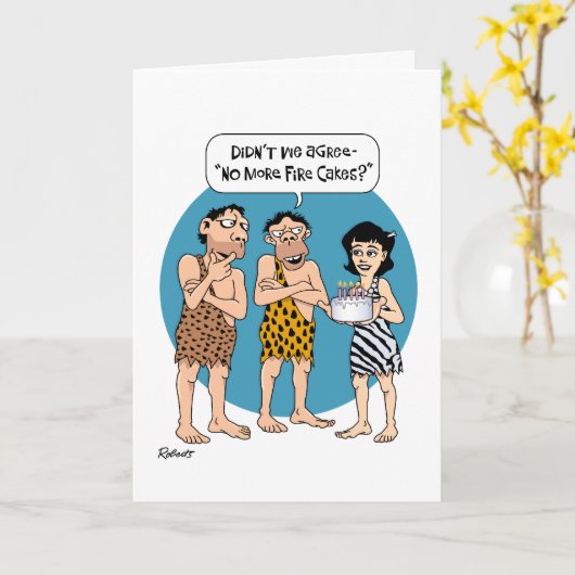 Humoristische 41e verjaardag kaart (Gele Bloem)