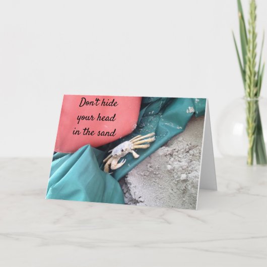 HUMORISTISCHE **60ste VERJAARDAG** STRAND KAART (Voorkant)