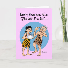 Humoristische 86ste verjaardag kaart