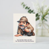 Humoristische Aanpasbare Ansichtkaart voor Iedere Briefkaart (Staand voorkant)