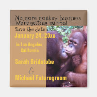 Humoristische Aap Business Save the Date