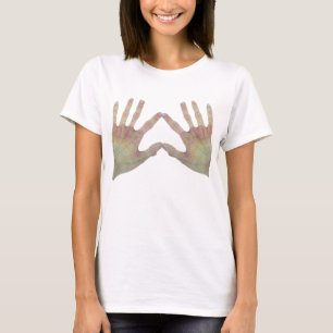 Humoristische ALL HANDS ON T-shirts voor dames