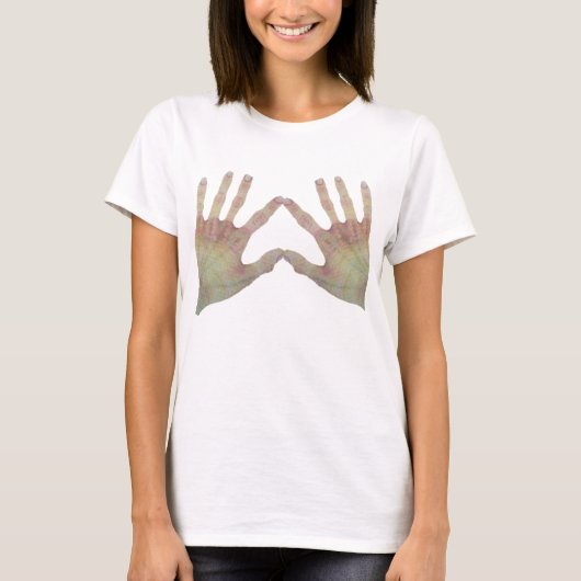 Humoristische ALL HANDS ON T-shirts voor dames (Voorkant)