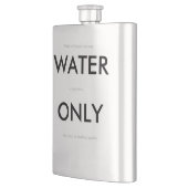 Humoristische "Alleen water"-kolf Flacon (Links)