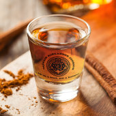 Humoristische Anker verweven met Rope Captain's Shot Glas