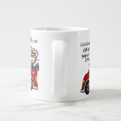 Humoristische autoziekte grote koffiekop (Achterkant)