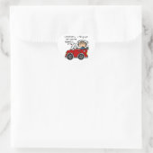 Humoristische autoziekte hart sticker (Tas)