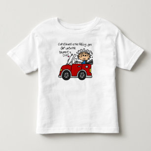 Humoristische autoziekte kinder shirts