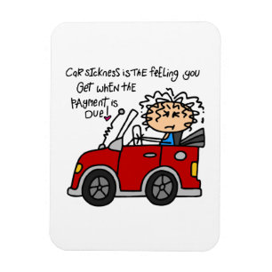 Humoristische autoziekte magneet