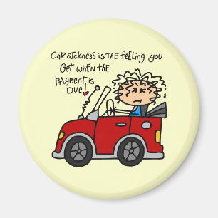 Humoristische autoziekte magneet