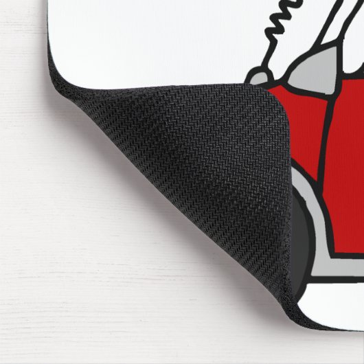 Humoristische autoziekte muismat (Hoek)