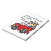 Humoristische autoziekte notitieblok (Linkerzijde)