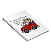 Humoristische autoziekte notitieboek (Rechterzijde)