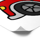 Humoristische autoziekte poster (Hoek)