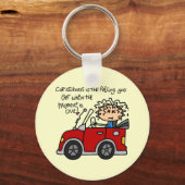 Humoristische autoziekte sleutelhanger (Voorkant)