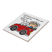 Humoristische autoziekte tegeltje (Zijkant)