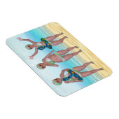 Humoristische badschoonheid flexibele magneet (Rechterzijde)