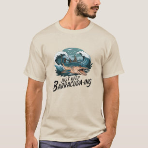 Humoristische Barracuda kunst voor Zee fans T-shirt