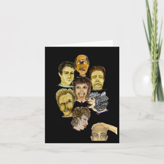 Humoristische beledigde collega's kaart (Voorkant)