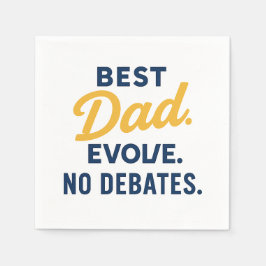 Humoristische "BEST DAD EVER" Papier servet/Onderz Servet