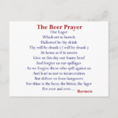 Humoristische bier T-shirts & geschenken, het bier Briefkaart (Voorkant)