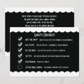 Humoristische bruidsdouche uitnodiging, grappige c kaart (Voorkant / Achterkant)