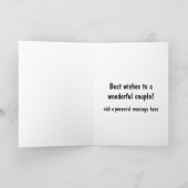 Humoristische bruiloft beste wensen voor een speci kaart (Binnen)