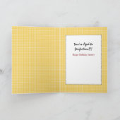 Humoristische Bruine Mannelijke Cartoon Rode Wijn  Kaart (Binnen)