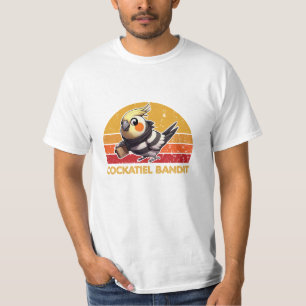 Humoristische cocktailkunst voor vogelliefhebbers t-shirt