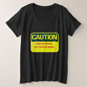 Humoristische Comfort Zone Plus Size T-shirt