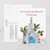 Humoristische Covid Kerstboom Briefkaart (Voorkant / Achterkant)